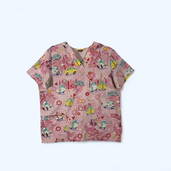 HERBIE The Love Bug Scrub Top by Walt Disney - Picture 2 of 6